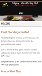 Mobile Screenshot of calgaryladiescurlingclub.com