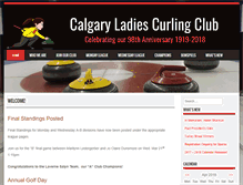 Tablet Screenshot of calgaryladiescurlingclub.com
